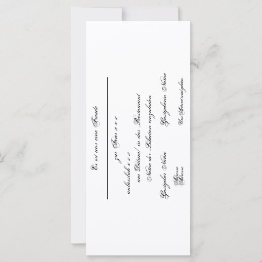 Gestaltbare Einladung – Einladungskarte (正面)