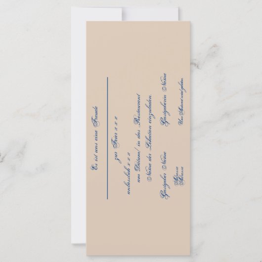 Gestaltbare Einladung – Einladungskarte (正面)