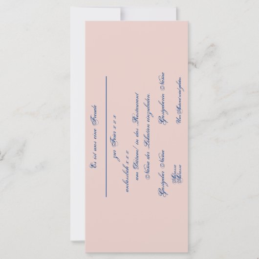 Gestaltbare Einladung – Einladungskarte (正面)