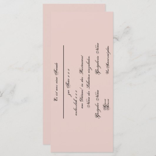 Gestaltbare Einladung – Einladungskarte (正面/裏面)