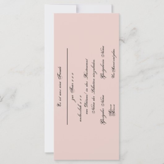 Gestaltbare Einladung – Einladungskarte (正面)