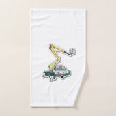 Gestaltbares Handtuch-Set mit Hebebühne-Grafik バスタオルセット (ハンドタオル)