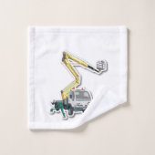 Gestaltbares Handtuch-Set mit Hebebühne-Grafik バスタオルセット (ウォッシュタオル)