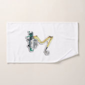 Gestaltbares Handtuch-Set mit Hebebühne-Grafik バスタオルセット (ハンドタオル)