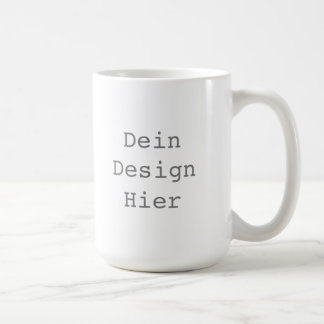 Gestalte deine 443 ml Klassische Weiße Tasse コーヒーマグカップ