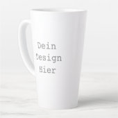 Gestalte deine eigene 0,48l Große Latte Tasse カフェラテマグ (左アングル)