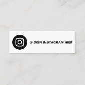 Gestalte deine eigene Instagram Visitenkarte スキニー名刺 (正面)
