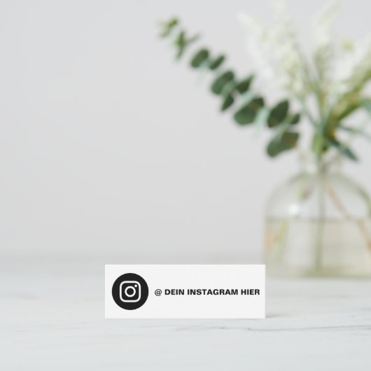 Gestalte deine eigene Instagram Visitenkarte スキニー名刺 (スタンド正面)