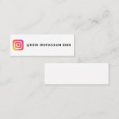 Gestalte deine eigene Instagram Visitenkarte スキニー名刺 (正面/裏面)