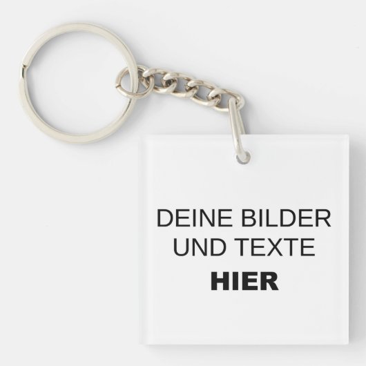 Gestalte deinen eigenen Acrly Schlüsselanhänger キーホルダー (正面)