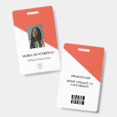 Gestalte Deinen Eigenen Ausweis Vorlage バッジ (表裏)