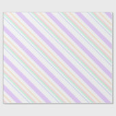 gestreiftes Linien Muster Striche Regenbogenfarben ラッピングペーパー (フラット)