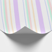 gestreiftes Linien Muster Striche Regenbogenfarben ラッピングペーパー (角)