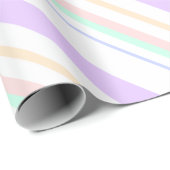 gestreiftes Linien Muster Striche Regenbogenfarben ラッピングペーパー (ロールコーナー)