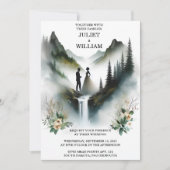 getリバーレインクラウド自然スモークマウンテン結婚ズ 招待状 (正面)