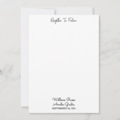 getリバーレインクラウド自然スモークマウンテン結婚ズ 招待状 (裏面)