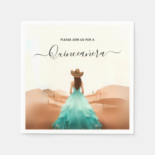 get自然バーンウッドボーホファームウェスタンキンセアニェラ スタンダードカクテルナプキン (正面)