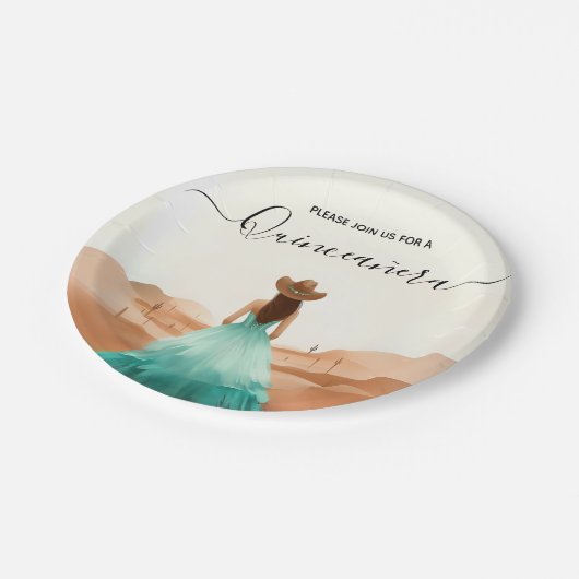 get自然バーンウッドボーホファームウェスタンキンセアニェラ ペーパープレート (アングル)