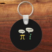 Get おもしろい Be Rational Pi演算実在先生ギーク キーホルダー (正面)