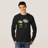 Get おもしろい Be Rational Pi演算実在先生ギーク Tシャツ (正面フル)