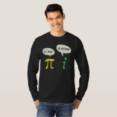 Get おもしろい Be Rational Pi演算実在先生ギーク Tシャツ (正面フル)