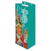 Get おもしろい Lit Girl Christmas抱き枕 – ワインバッグ ワインギフトバッグ (裏面アングル)