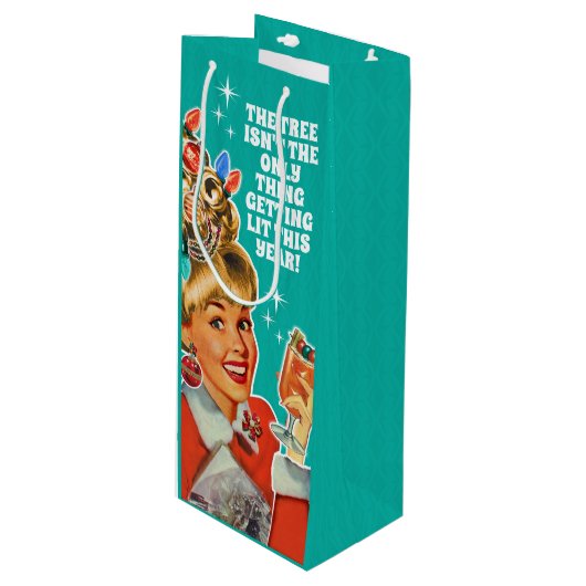 Get おもしろい Lit Girl Christmas抱き枕 – ワインバッグ ワインギフトバッグ (正面アングル)