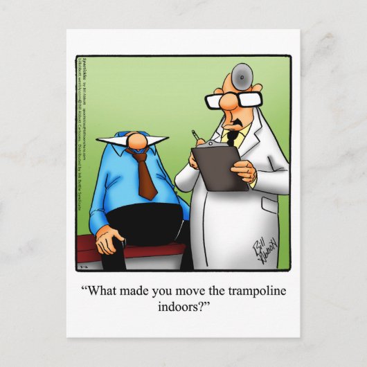 Get おもしろい Well Aumous Postague ポストカード (正面)