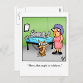 Get おもしろい Well Aumous Postague ポストカード (正面/裏面)