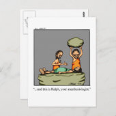 Get おもしろい Well Aumous Postague ポストカード (正面/裏面)