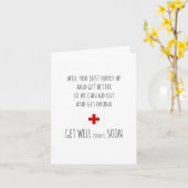 Get おもしろい Well Note Card - Get Well Card カード (黄色い花)