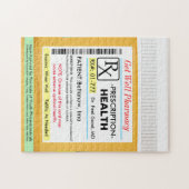 Get おもしろい Well Prescriptionボトル ジグソーパズル (横)