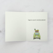 Get スペインの well RedレトロFiat 500 カード (内部)