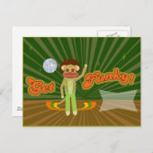 Get ファンキー Sock Monkeyカスタムスタイル ポストカード (正面/裏面)
