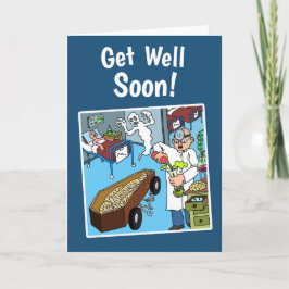 Get 熱狂する Well Soon Card、白い封筒 カード