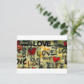 Get A Little Love Graffiti ポストカード (スタンド正面)