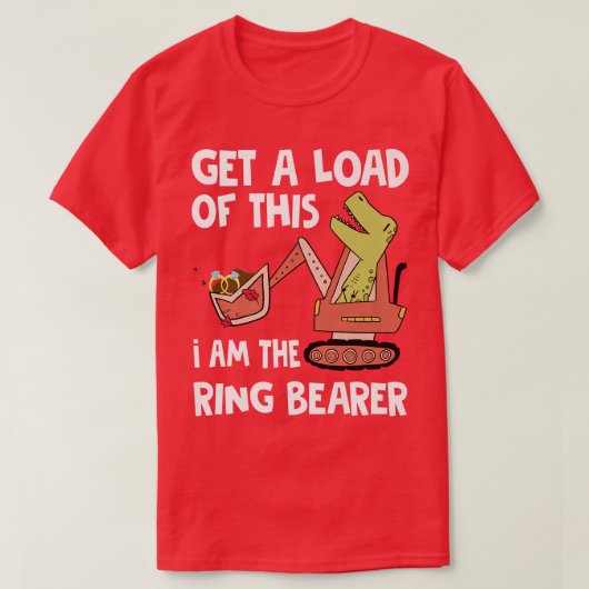 Get A Load Of This Im The Ring Bearer Wedding Funn Tシャツ (デザイン正面)
