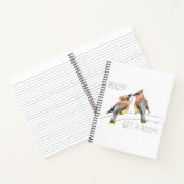 Get a Room (Cedar Waxwings Courting) ノートブック (内部)