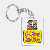 Get Along With Others Friends Kindness and Unity キーホルダー (正面左)