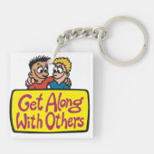 Get Along With Others Friends Kindness and Unity キーホルダー (裏面)