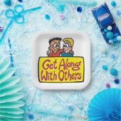 Get Along With Others Friends Kindness and Unity ペーパープレート (パーティー)