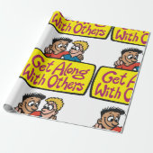 Get Along With Others Friends Kindness and Unity ラッピングペーパー (アンロールド)
