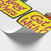 Get Along With Others Friends Kindness and Unity ラッピングペーパー (角)