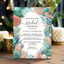 Get Aqua Sand Work Stacked Sea Glassブライダルシャワー