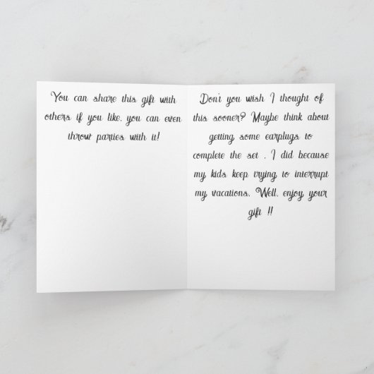 GET AWAY 24/7 カード (内部)