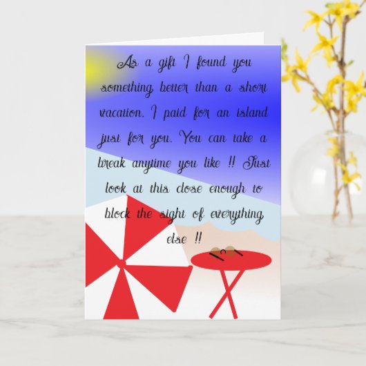 GET AWAY 24/7 カード (黄色い花)