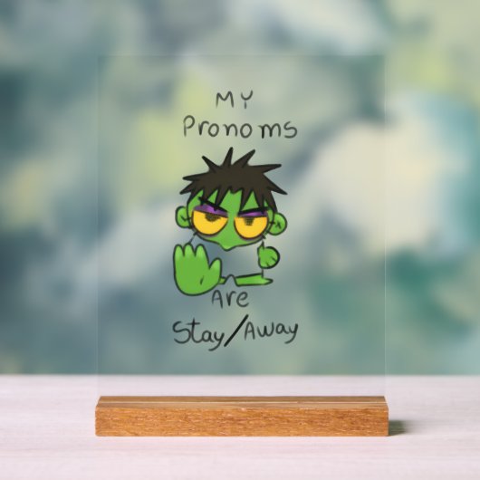 Get Away, i am working mood アクリルサイン (ニュートラル)