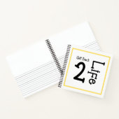 Get Back 2 Life Notebook Journal 8.5x8.5 ノートブック (内部)