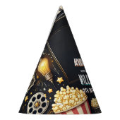 Get boy Camping Popcorn Movie Night 13th birthday パーティーハット (左)