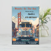 Get Boy Cute Girl Tour Cityパーティーバス6誕生日 招待状 (スタンド正面)